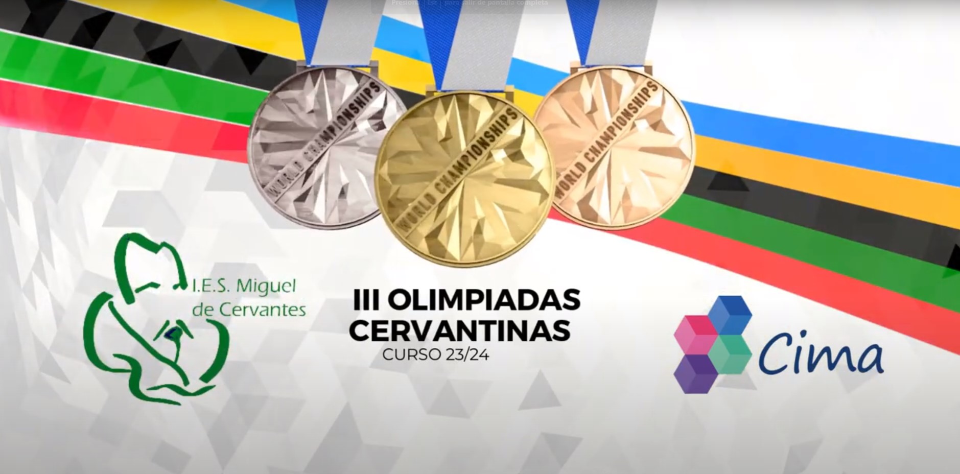 Cartela de las III Olimpiadas Cervantinas