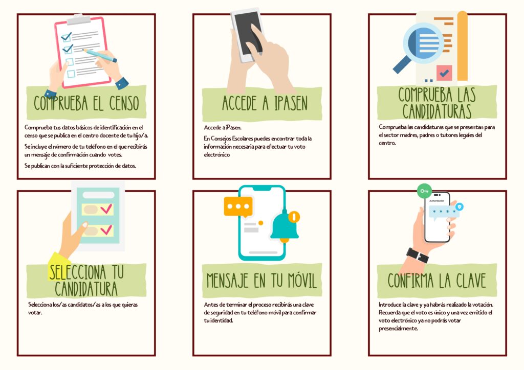 Folleto tríptico voto telemático