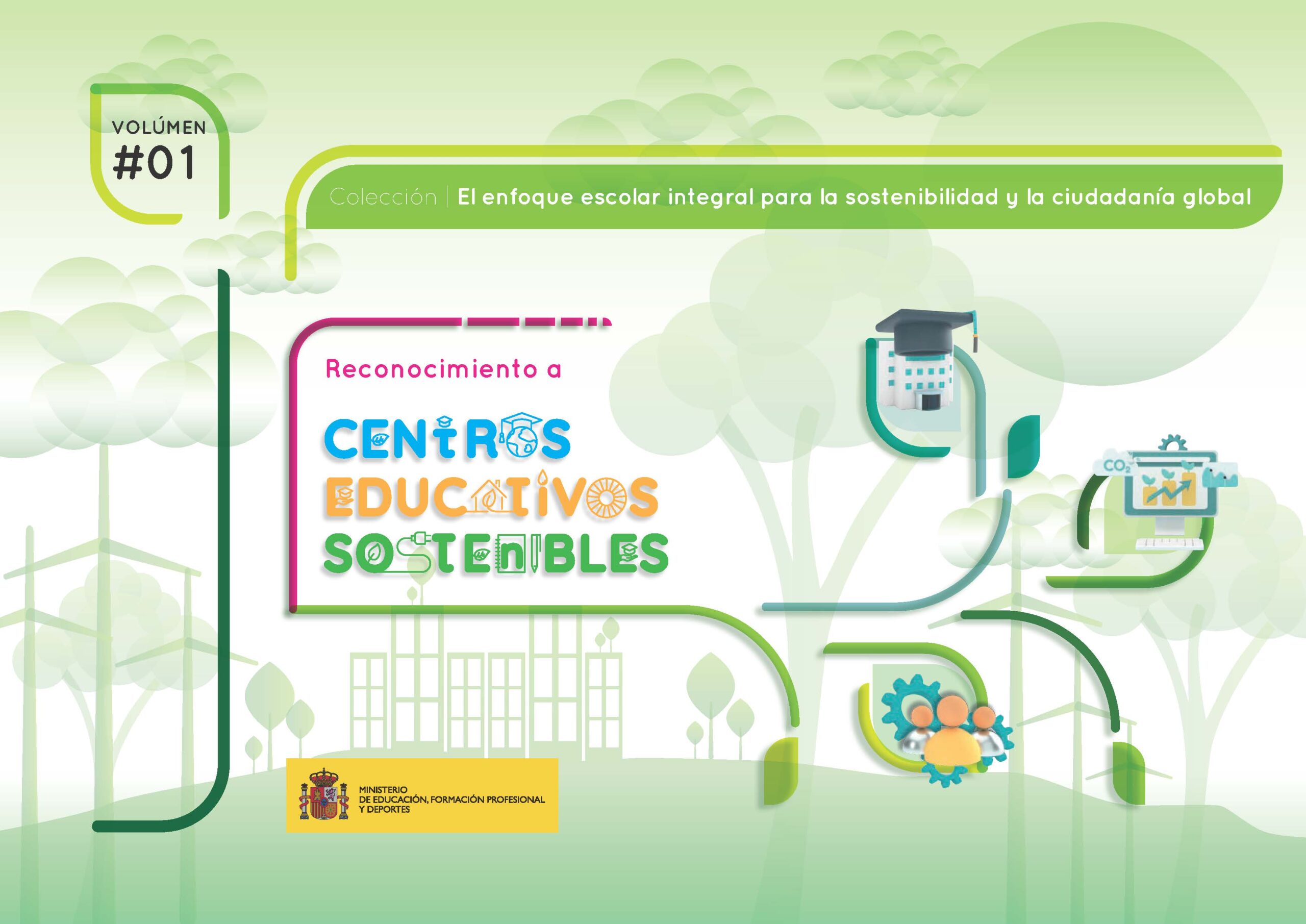 Portada del libro de Centros Sostenibles Ministerio de Educación