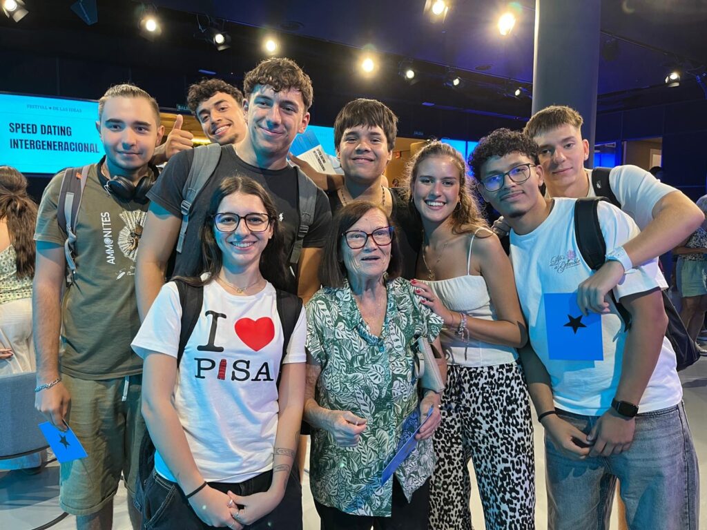 Alumnado del IES Miguel de Cervantes en el Festival de las Ideas